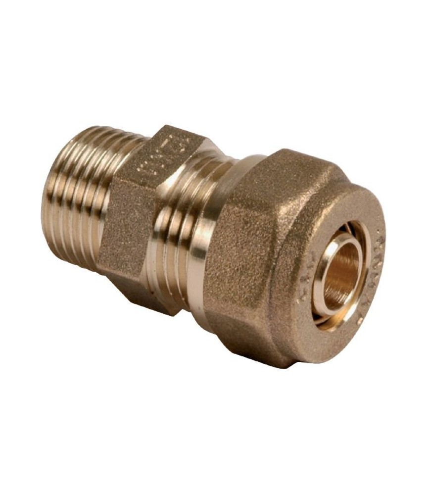 Raccord Droit Mâle PER à compression/Diam 12 mm -12X17 mm Raccord Droit Mâle PER à compression/Diam 12 mm -12X17 mm