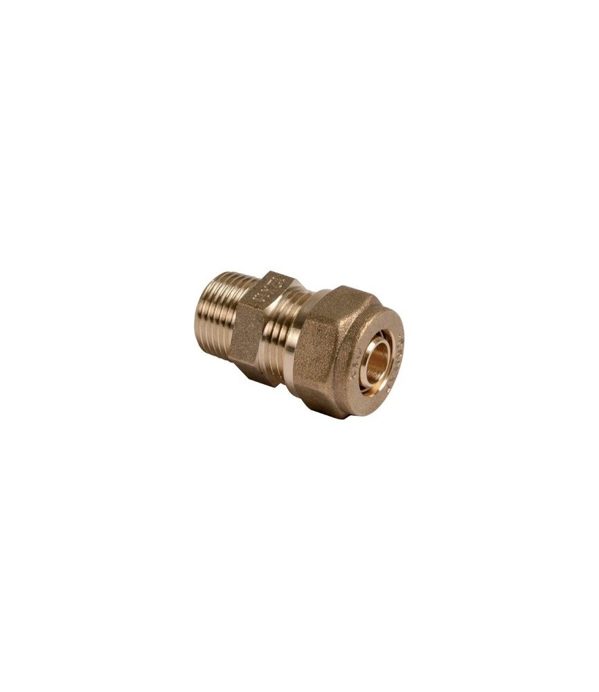 Raccord Male PER à compression/Diam 16-15X21 mm