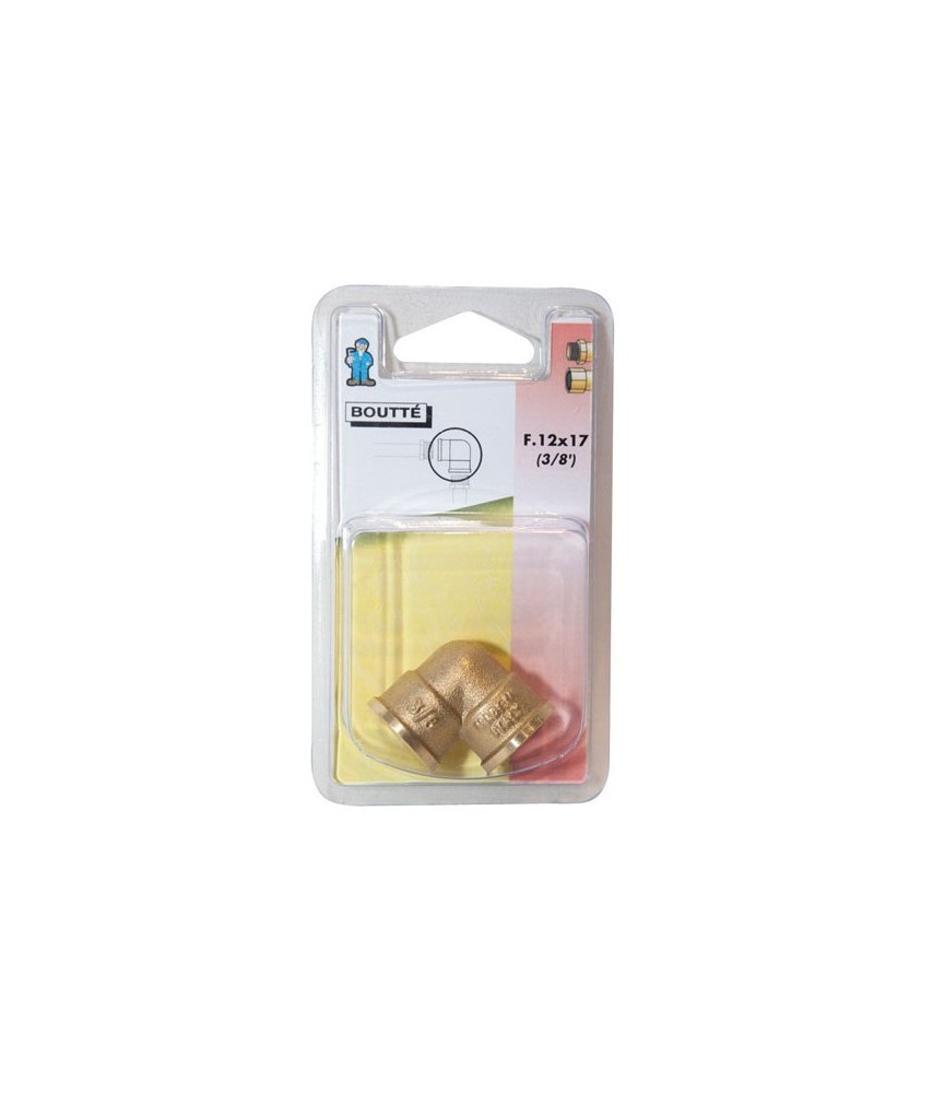 Coude laiton femelle - 12x17 mm de BOUTTE Coude laiton femelle - 12x17 mm de BOUTTE