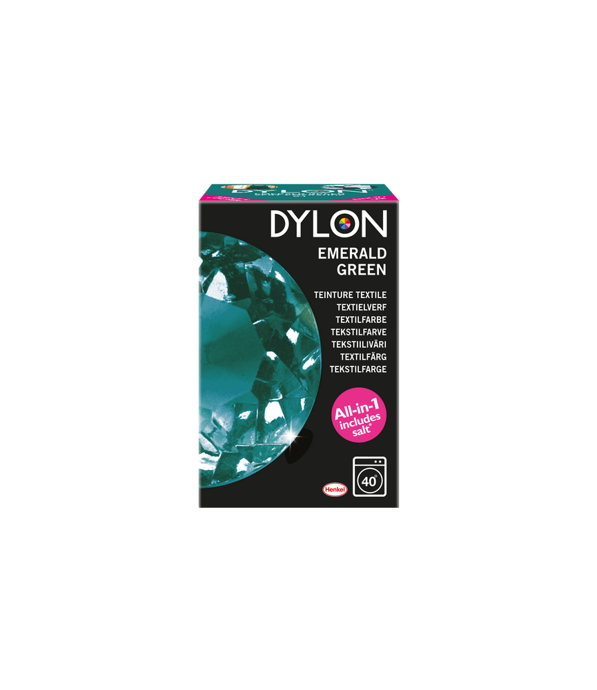 Teinture textile pour machine à laver - Vert Emeraude - 350 g - DYLON Teinture textile pour machine à laver - Vert Emeraude - 350 g - DYLON