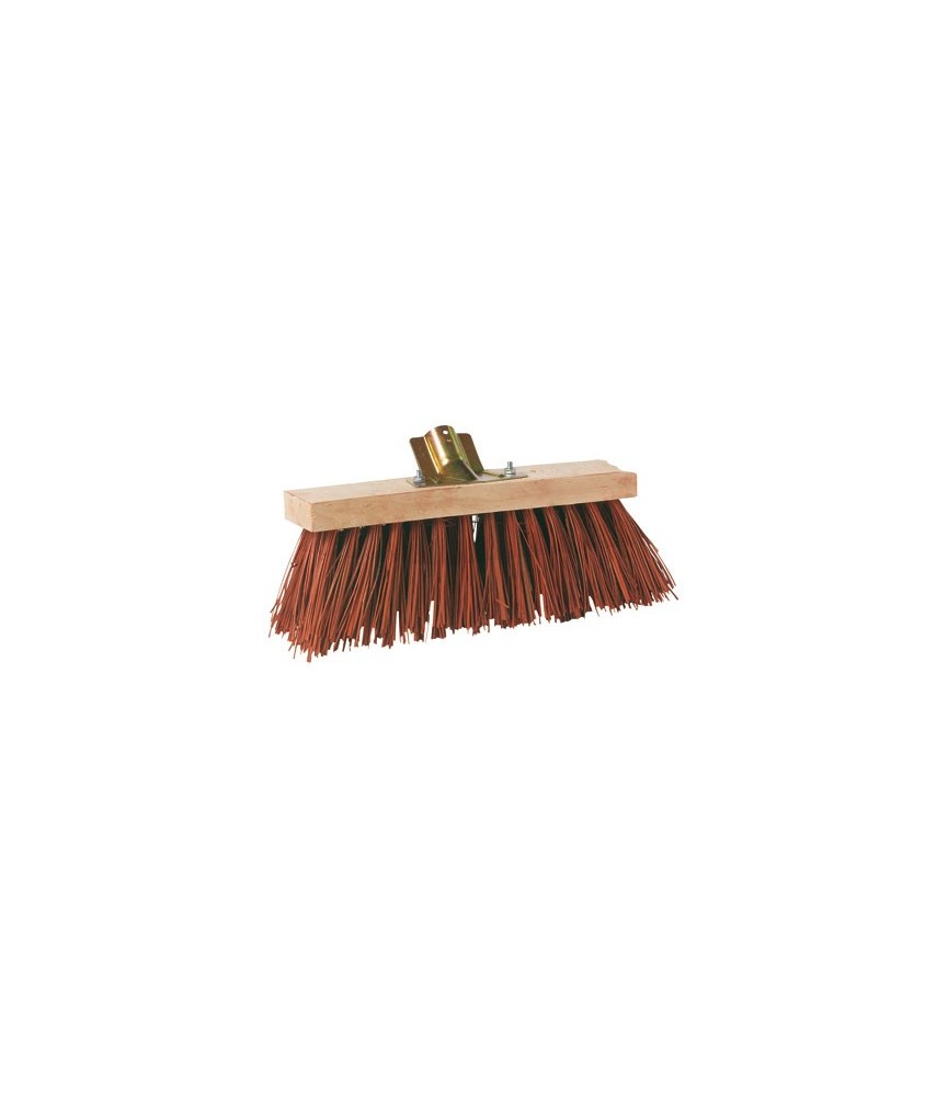 Brosse de balai Cantonnier Piassava - 32 cm - Rouge - BROSSERIE MARCHAND Brosse de balai Cantonnier Piassava - 32 cm - Rouge - BROSSERIE MARCHAND
