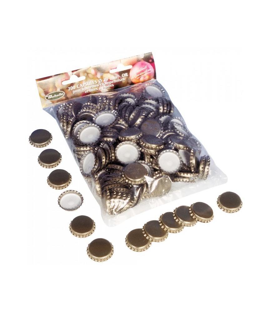 Lot de 200 capsules champenoise - 29 mm - DUHALLE Lot de 200 capsules champenoise - 29 mm - DUHALLE