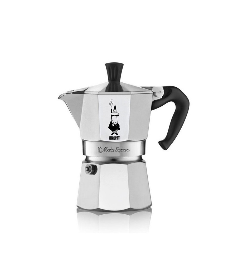 Cafetière italienne Moka express - 6 tasses - aluminium de BIALETTI Cafetière italienne Moka express - 6 tasses - aluminium de BIALETTI