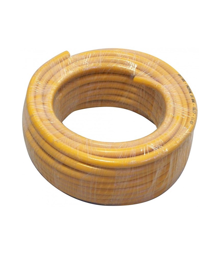 Tuyau propane PVC orange - Dimensions 6,3 x 12 mm - CAP VERT