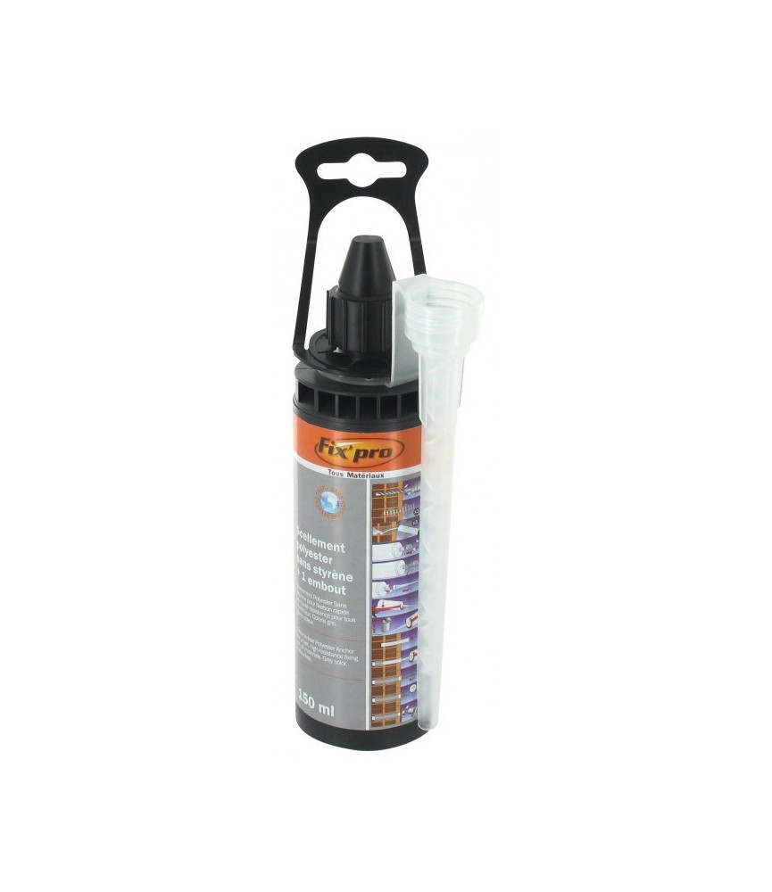 Fix'Pro - Scellement chimique polyester / Gris - 150 ml - FIX'PRO Fix'Pro - Scellement chimique polyester / Gris - 150 ml - FIX'PRO