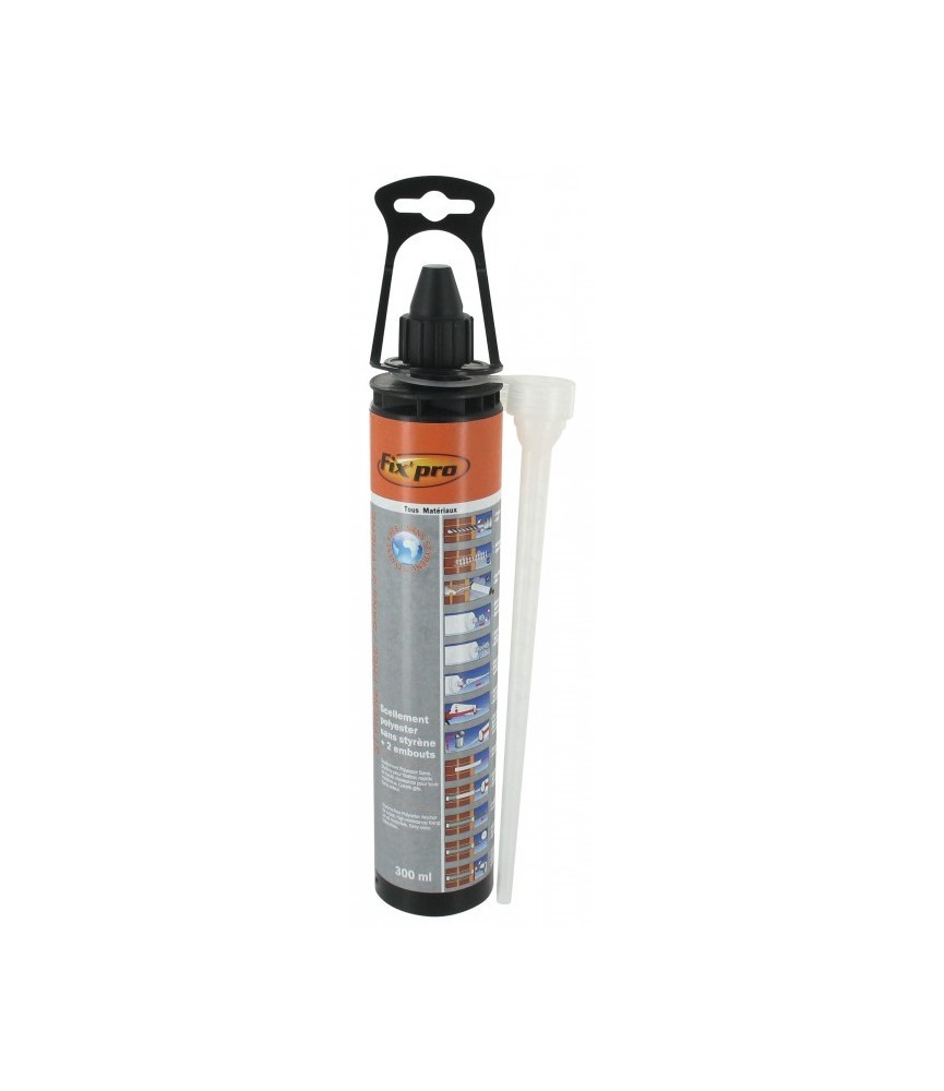 Scellement chimique polyester / Gris - 300 ml - FIX'PRO Scellement chimique polyester / Gris - 300 ml - FIX'PRO