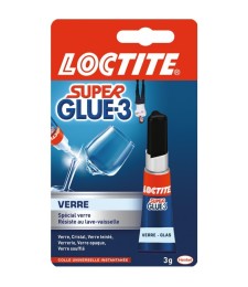 Colle Super Glue-3 - Spécial Verre - 3 g - LOCTITE