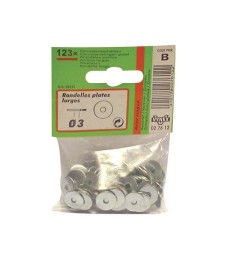 Rondelle plate large - acier zingué - 6 mm - VYNEX