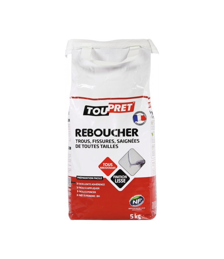 Enduit de rebouchage en poudre - 5 Kgs - TOUTPRET Enduit de rebouchage en poudre - 5 Kgs - TOUTPRET