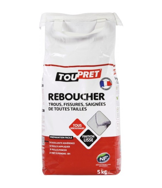 Enduit de rebouchage en poudre - 5 Kgs - TOUTPRET