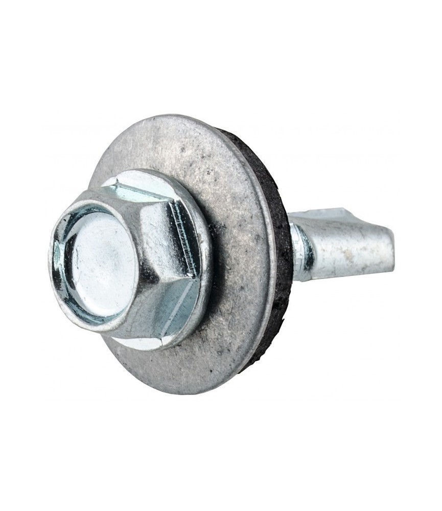 Vis tête hexagonale autoforeuse + rondelle acier zingué - 6.3 x 25 mm - FIX'PRO Vis tête hexagonale autoforeuse + rondelle acier zingué - 6.3 x 25 mm - FIX'PRO