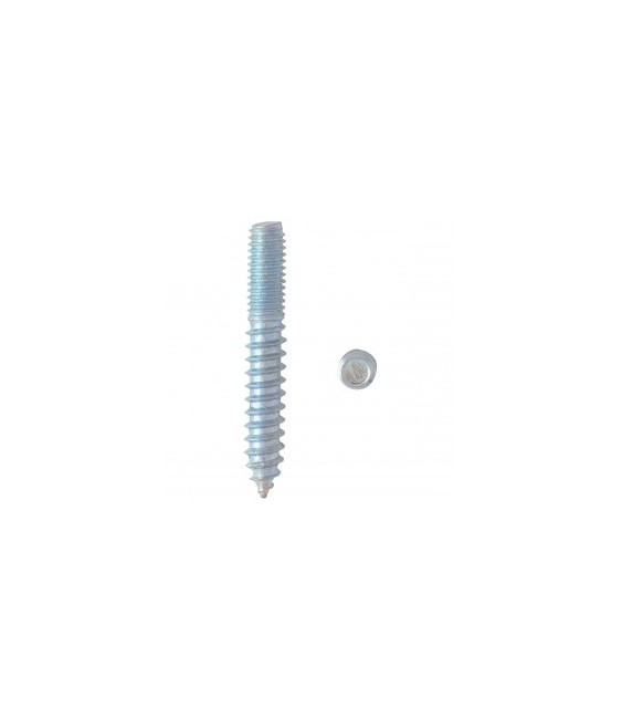 Vis double filet bois/métal acier zingué / 6 x 50 mm - FIX'PRO