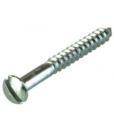Vis à bois tête fraisée fendue bombée laiton chromé - 3 x 20 mm - FIX'PRO