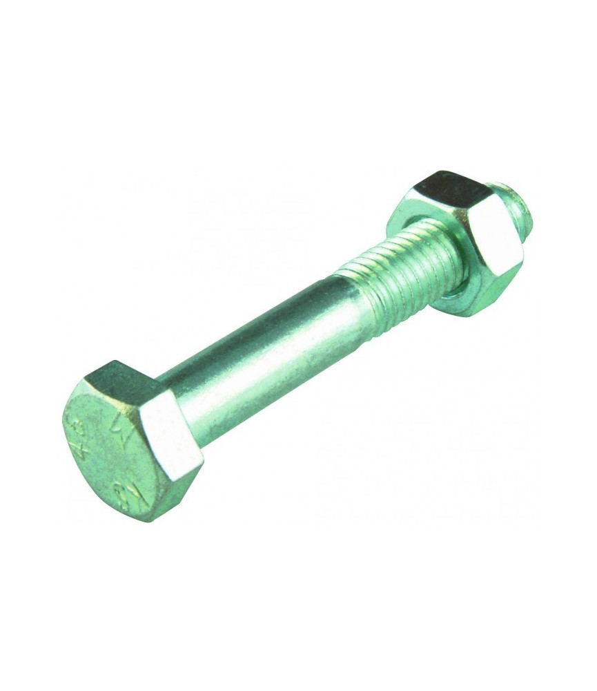 Boulon tête hexagonale 4.6 acier zingué - 6 x 30 mm - Lot de 4 - FIX'PRO Boulon tête hexagonale 4.6 acier zingué - 6 x 30 mm - Lot de 4 - FIX'PRO