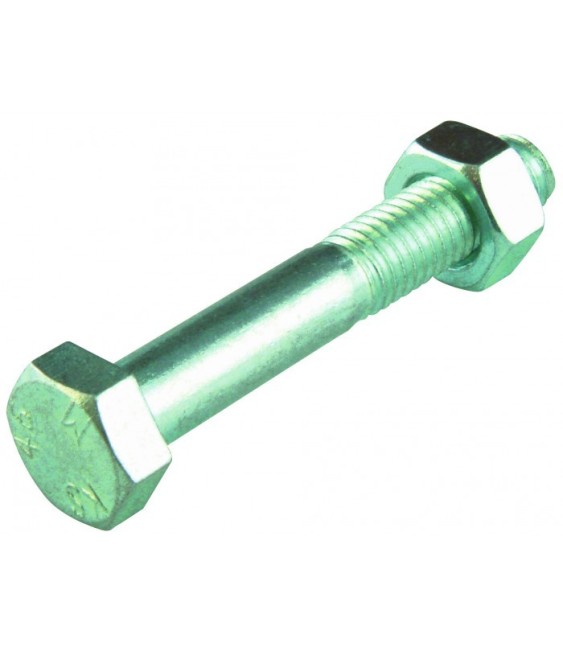 Boulon tête hexagonale 4.6 acier zingué - 6 x 30 mm - Lot de 4 - FIX'PRO
