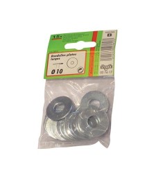 Rondelle plate large - acier zingué - 10 mm - VYNEX