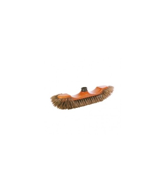 Brosse de balai demi tête - SOIE MARRON - BROSSERIE MARCHAND