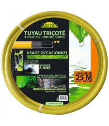 Tuyau tricoté 3 couches TP - 25 m x 19 mm - CAP VERT