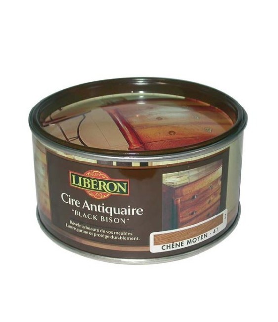Cire des antiquaires black bison pâte - incolore - 500 ml - LIBERON
