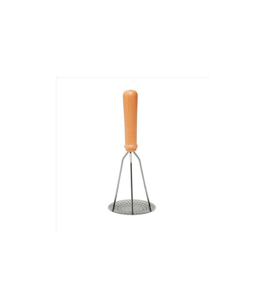 Pilon presse purée inox manche en bois