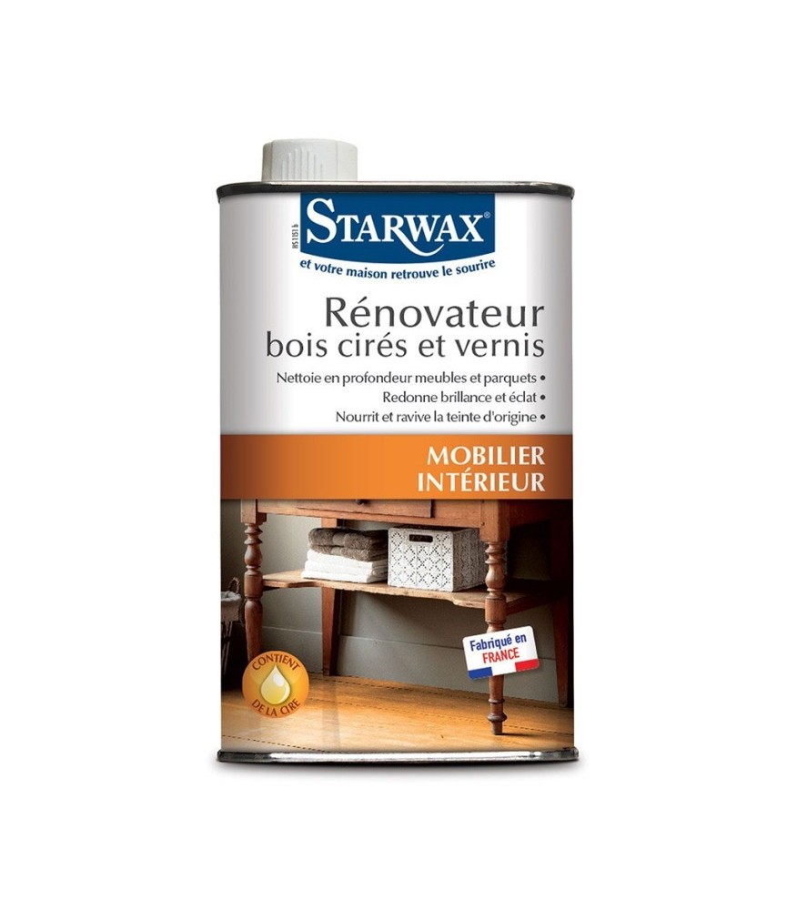 Rénovateur pour bois cirés et vernis - 500 ml - STARWAX Rénovateur pour bois cirés et vernis - 500 ml - STARWAX