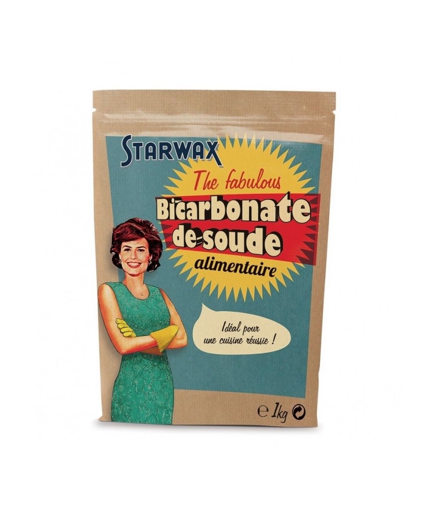Bicarbonate de soude Alimentaire - THE FABULOUS - 1KG - STARWAX Bicarbonate de soude Alimentaire - THE FABULOUS - 1KG - STARWAX