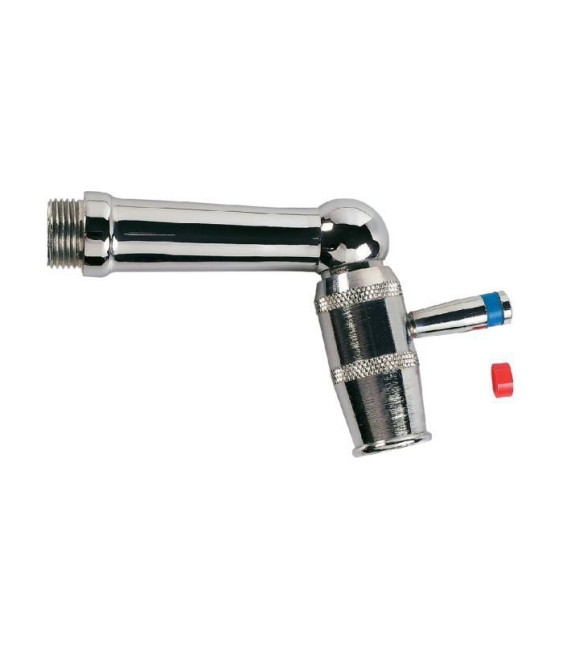 Robinet 1/4 tour - Laiton chromé - 3/8" -