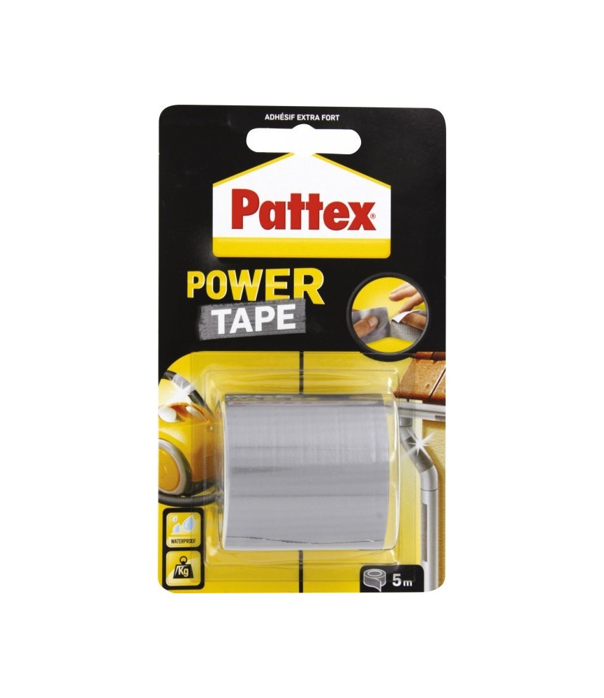 Adhésif super puissant Power tape Power Tape - Gris - Longueur 5 m Adhésif super puissant Power tape Power Tape - Gris - Longueur 5 m