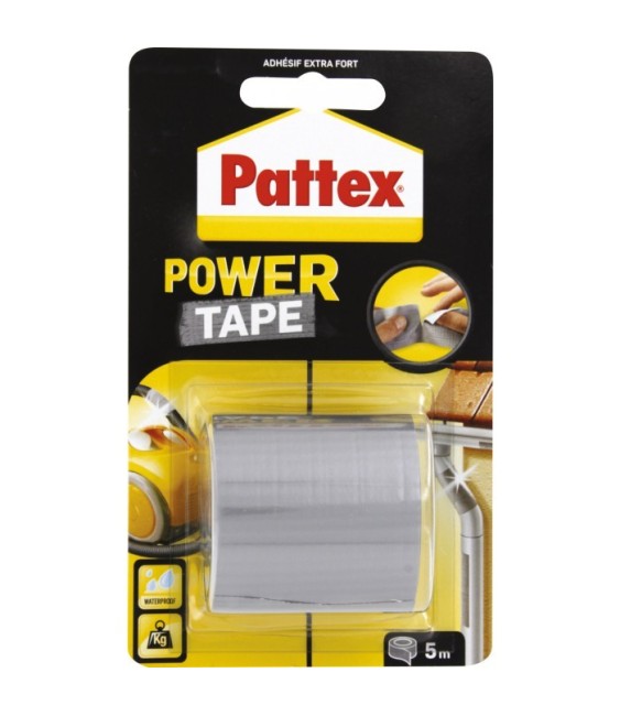 Adhésif super puissant Power tape Power Tape - Gris - Longueur 5 m