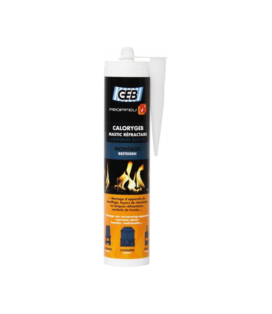 Geb - CALORYGEB mastic refraCaloryGeb - Mastic réfractaire pour cheminée - 310 ml - GEB Geb - CALORYGEB mastic refraCaloryGeb - Mastic réfractaire pour cheminée - 310 ml - GEB