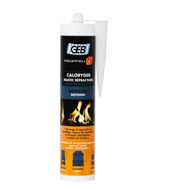 Geb - CALORYGEB mastic refraCaloryGeb - Mastic réfractaire pour cheminée - 310 ml - GEB
