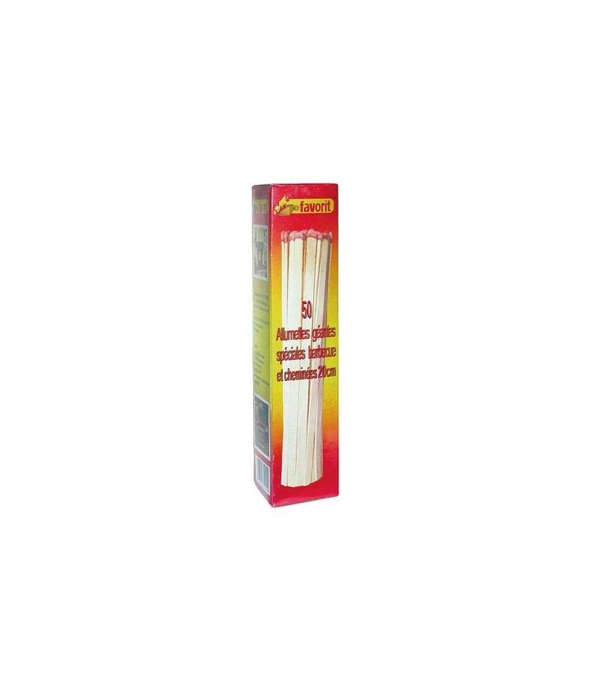 Allumette géante 20 cm x 50 - FAVORIT Allumette géante 20 cm x 50 - FAVORIT