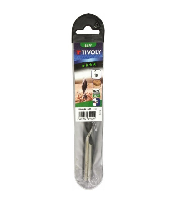 Mèche à bois industrie graduée SLR trois pointes - Longueur 133 mm - Diamètre 10 mm - TIVOLY