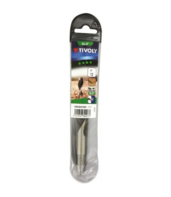 Mèche à bois industrie graduée SLR trois pointes - Longueur 151 mm - Diamètre 12 mm - TIVOLY