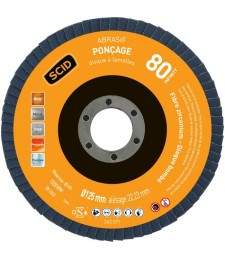 Disque zirconium infinity bombé diamètre 125 mm - Grain 80 - SCID