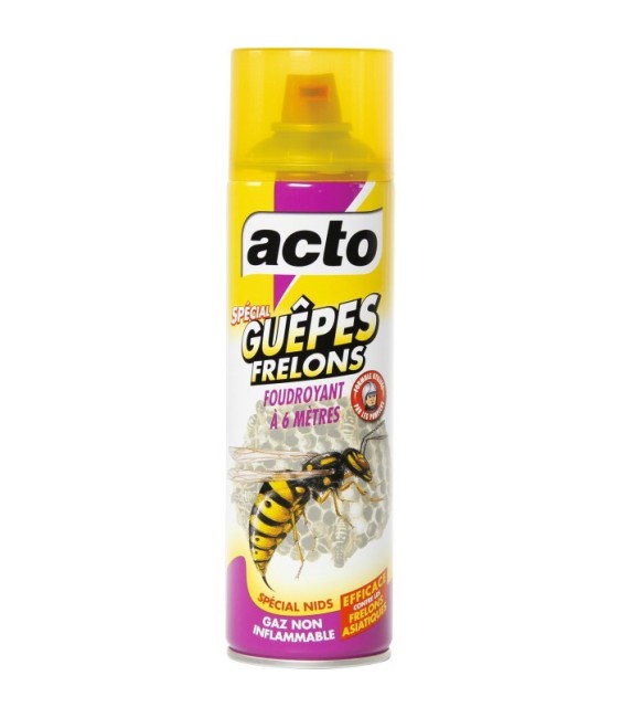 Insecticide guêpes et frelons pulvérisateur - 500 ml - ACTO