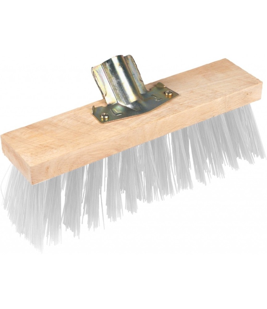 Brosse de balai cantonnier - Bois / PVC - 32 cm - Blanc - BROSSERIE MARCHAND Brosse de balai cantonnier - Bois / PVC - 32 cm - Blanc - BROSSERIE MARCHAND