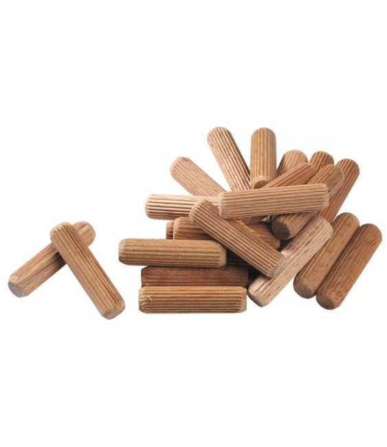 Tourillon en bois dur SCID - Dimensions 6 x 30 mm - Vendu par 100