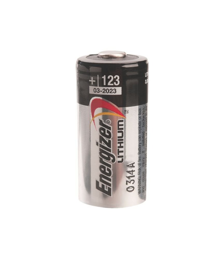 Pile miniature lithium photo - 3 V - CR 123 - ENERGIZER