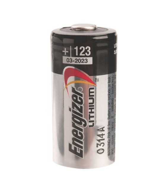 Pile miniature lithium photo - 3 V - CR 123 - ENERGIZER