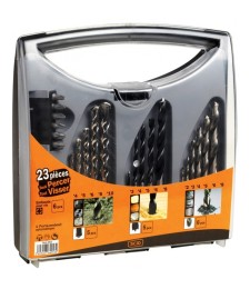 Coffret tout percer tout visser SCID - 23 pièces
