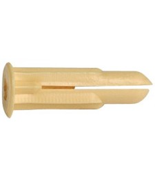 Cheville crampon avec collerette-plastique -  2 à 5 mm - Lot de 100