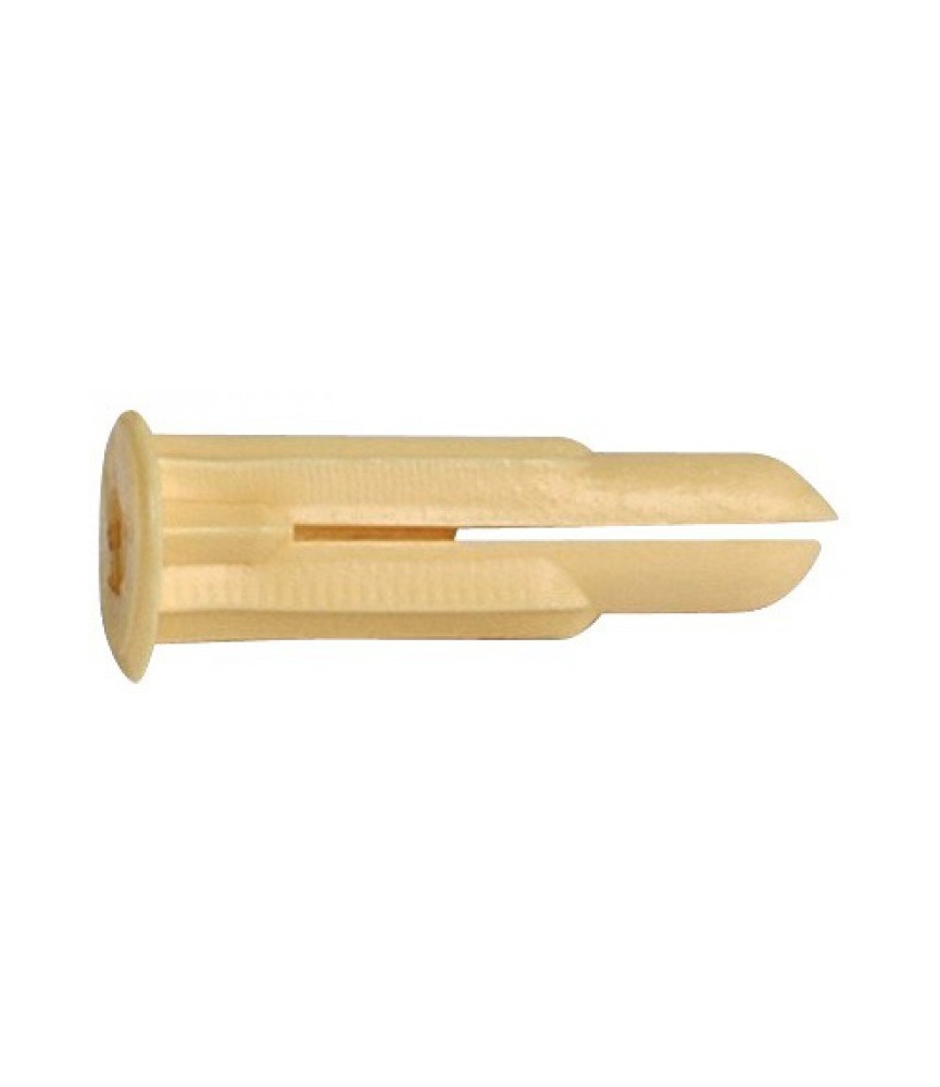Cheville crampon avec collerette-plastique - 2 à 5 mm - Lot de 100 Cheville crampon avec collerette-plastique - 2 à 5 mm - Lot de 100