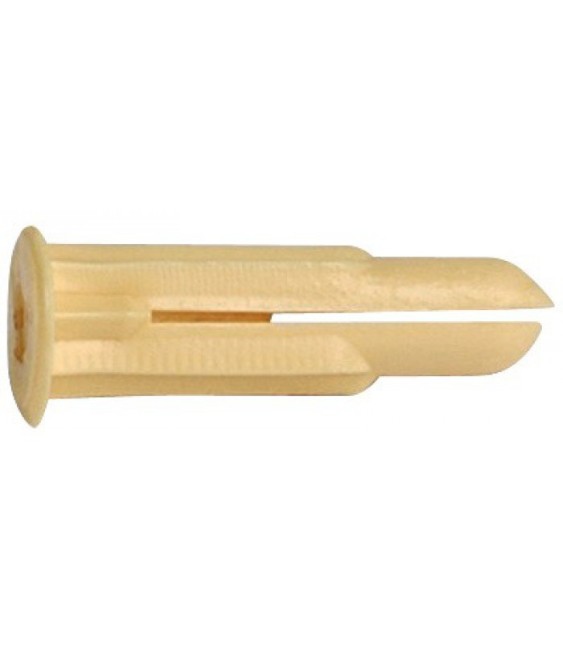 Cheville crampon avec collerette-plastique -  2 à 5 mm - Lot de 100