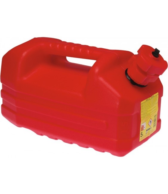 Jerrican rouge 5 L avec bouchon verseur - EDA