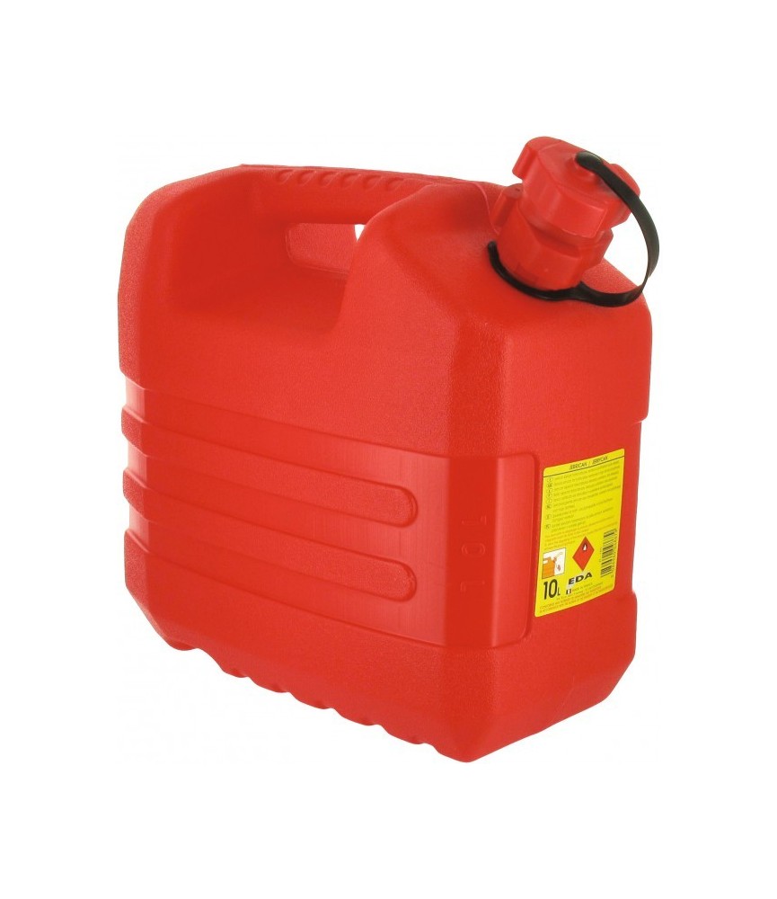 Jerrican rouge 10 L avec bouchon verseur - EDA
