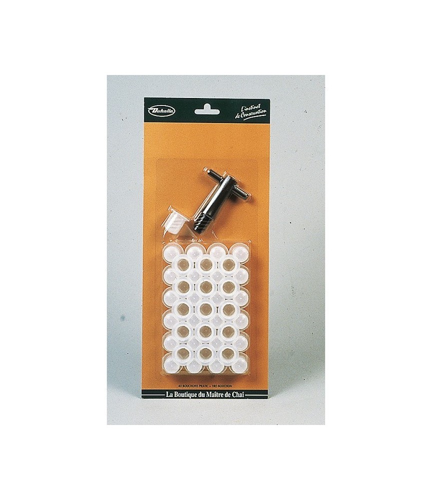Tire-bouchon Pratic + 40 bouchons - DUHALLE Tire-bouchon Pratic + 40 bouchons - DUHALLE