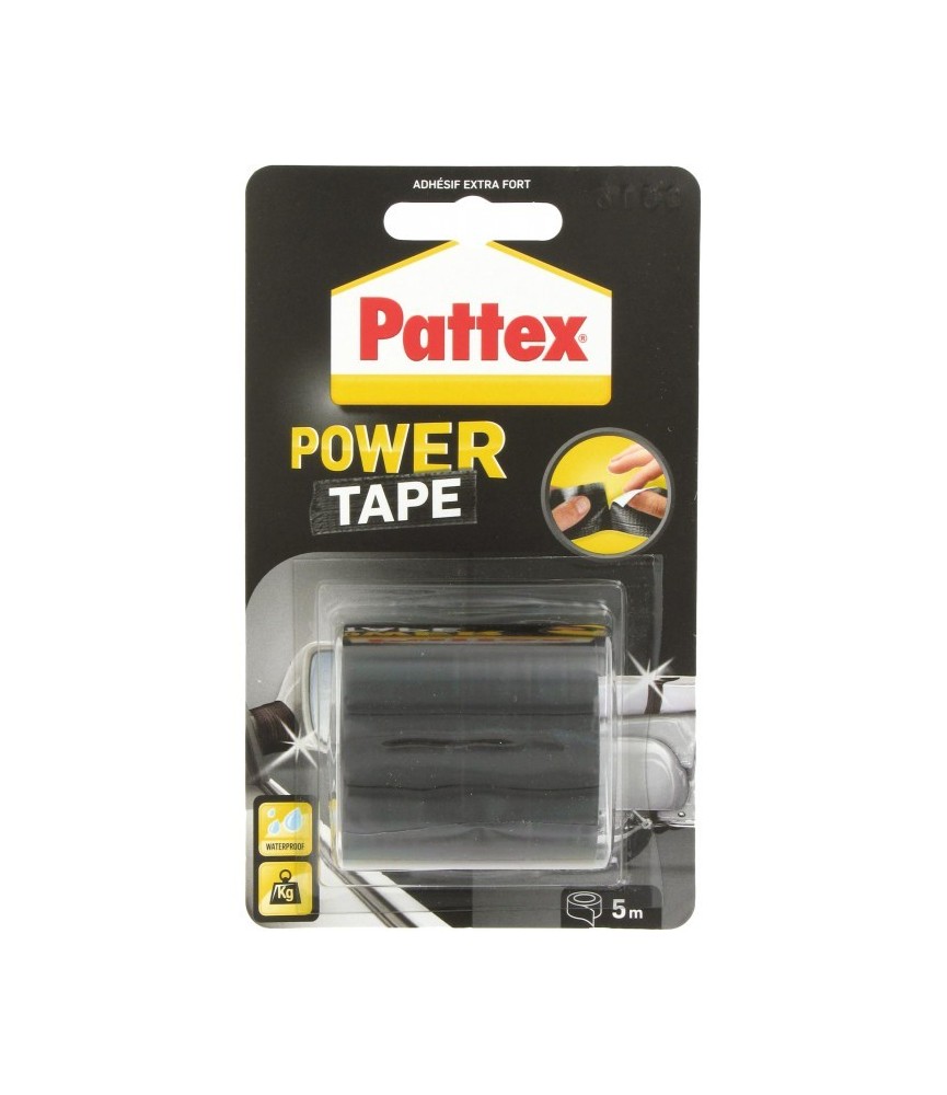Adhésif super puissant Power tape Power Tape - Noir - Longueur 5 m