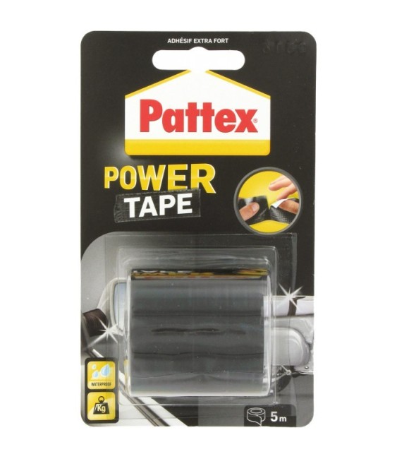 Adhésif super puissant Power tape Power Tape - Noir - Longueur 5 m