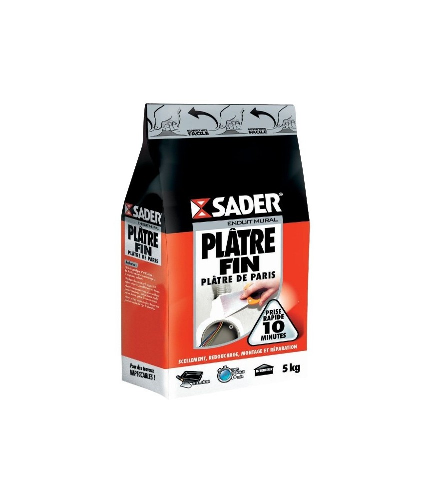 Plâtre fin en sac 5 Kg - SADER